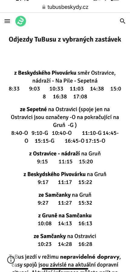 Chatka Pod Lysou Ostravice Kültér fotó
